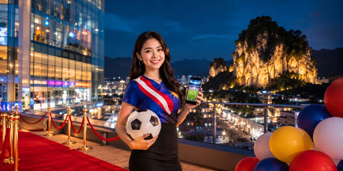 Pengguna dari Ipoh menyemak odds pertaruhan bola sepak dalam talian di 100gm