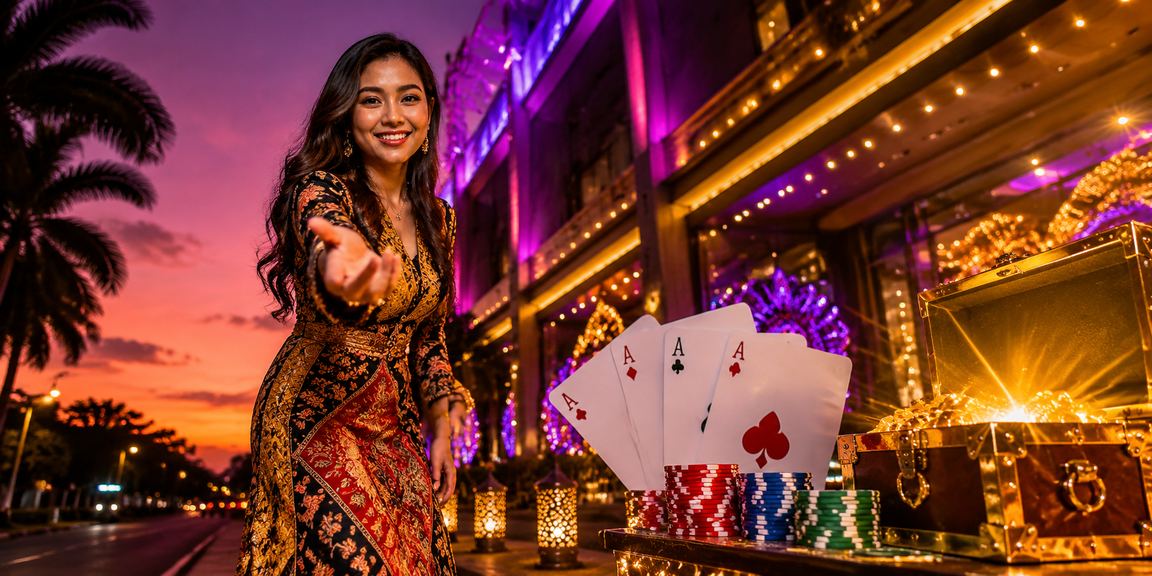Permainan poker bergaya batik Malaysia boleh diakses melalui telefon pintar